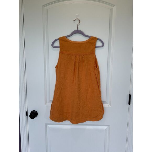 NWT Soft Surroundings Beach Bound Gauze Tank Apricot Tan Size Small - Picture 1 of 9